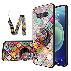 Silicone Frame Fashionable Pattern Mirror Case Cover LS2 for Xiaomi Black Shark 4S 5G Colorful
