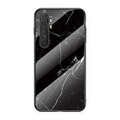 Silicone Frame Fashionable Pattern Mirror Case Cover LS2 for Xiaomi Mi Note 10 Lite Black