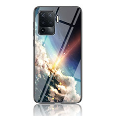 Silicone Frame Fashionable Pattern Mirror Case Cover LS4 for Oppo A94 4G Mixed