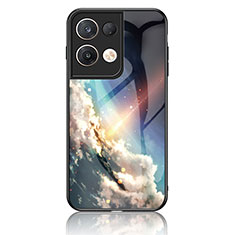 Silicone Frame Fashionable Pattern Mirror Case Cover LS4 for Oppo Reno9 Pro+ Plus 5G Mixed