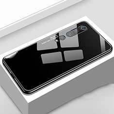 Silicone Frame Fashionable Pattern Mirror Case Cover S01 for Xiaomi Mi 10 Pro Black