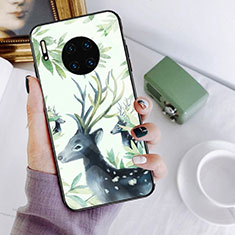 Silicone Frame Fashionable Pattern Mirror Case Cover S02 for Huawei Mate 30 5G Mixed