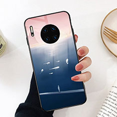 Silicone Frame Fashionable Pattern Mirror Case Cover S02 for Huawei Mate 30E Pro 5G Colorful