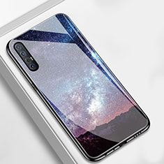 Silicone Frame Fashionable Pattern Mirror Case Cover S02 for Oppo Find X2 Neo Gray