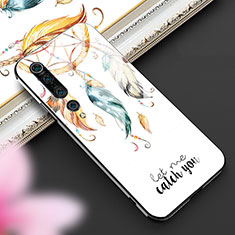 Silicone Frame Fashionable Pattern Mirror Case Cover S03 for Xiaomi Mi 10 Pro Yellow