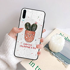 Silicone Frame Fashionable Pattern Mirror Case Cover S04 for Huawei P30 Pink