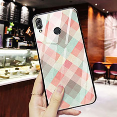 Silicone Frame Fashionable Pattern Mirror Case for Huawei Honor V10 Lite Mixed