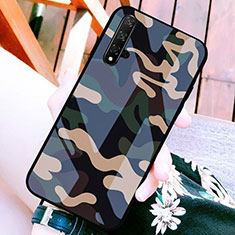 Silicone Frame Fashionable Pattern Mirror Case for Huawei Nova 5T Mixed
