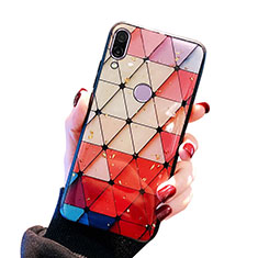 Silicone Frame Fashionable Pattern Mirror Case for Huawei P20 Lite Colorful