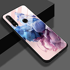 Silicone Frame Fashionable Pattern Mirror Case for Huawei P30 Lite New Edition Pink