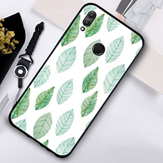 Silicone Frame Fashionable Pattern Mirror Case S02 for Huawei Honor 10 Lite Green