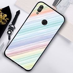 Silicone Frame Fashionable Pattern Mirror Case S02 for Huawei Honor 10 Lite Mixed