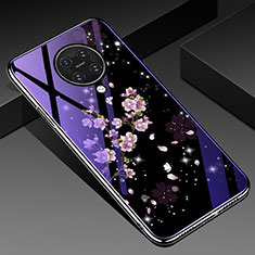 Silicone Frame Fashionable Pattern Mirror Z01 Case Cover for Xiaomi Redmi K30 Pro 5G Purple