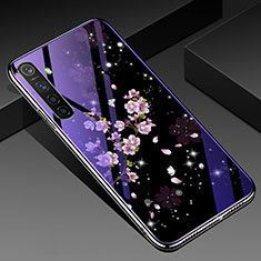 Silicone Frame Flowers Mirror Case Cover for Oppo K5 Mixed