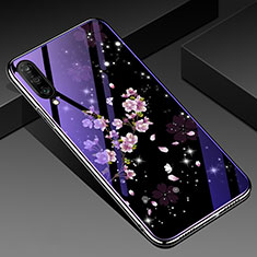 Silicone Frame Flowers Mirror Case Cover for Samsung Galaxy A70S Mixed