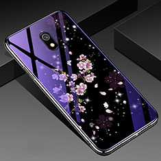 Silicone Frame Flowers Mirror Case Cover for Xiaomi Redmi 8A Mixed