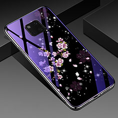 Silicone Frame Flowers Mirror Case Cover K01 for Huawei Mate 20 Pro Mixed
