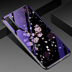 Silicone Frame Flowers Mirror Case Cover K01 for Huawei Nova 7 SE 5G Mixed