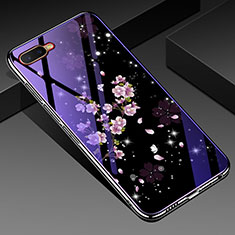 Silicone Frame Flowers Mirror Case Cover M04 for Oppo R15X Mixed