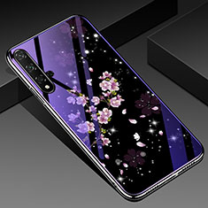 Silicone Frame Flowers Mirror Case Cover S01 for Huawei Honor 20S Mixed