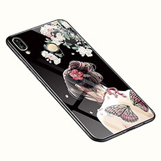 Silicone Frame Flowers Mirror Case Cover S01 for Huawei P20 Lite Colorful