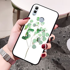Silicone Frame Flowers Mirror Case for Huawei Honor 10 Lite Green