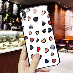 Silicone Frame Love Heart Mirror Case S01 for Huawei Honor V10 Lite Mixed
