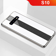 Silicone Frame Mirror Case Cover A01 for Samsung Galaxy S10 5G White