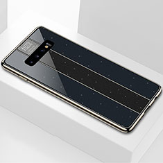 Silicone Frame Mirror Case Cover A01 for Samsung Galaxy S10 Black