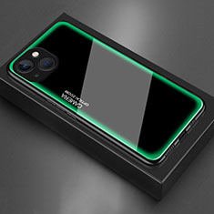 Silicone Frame Mirror Case Cover for Apple iPhone 13 Green