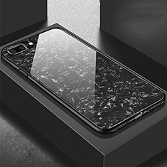 Silicone Frame Mirror Case Cover for Apple iPhone 7 Plus Black