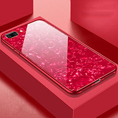Silicone Frame Mirror Case Cover for Apple iPhone 8 Plus Red