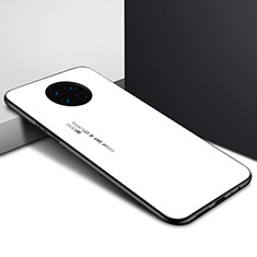 Silicone Frame Mirror Case Cover for Huawei Enjoy 20 Plus 5G White