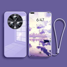 Silicone Frame Mirror Case Cover for Huawei Honor Magic5 Pro 5G Purple