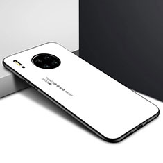 Silicone Frame Mirror Case Cover for Huawei Mate 30 5G White