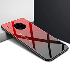 Silicone Frame Mirror Case Cover for Huawei Mate 30 Pro 5G Red