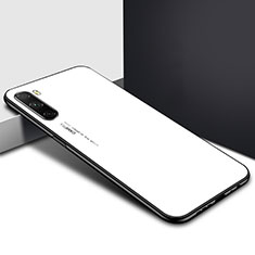 Silicone Frame Mirror Case Cover for Huawei Mate 40 Lite 5G White