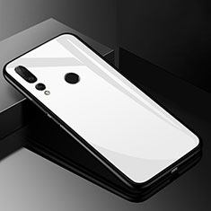 Silicone Frame Mirror Case Cover for Huawei Nova 4 White
