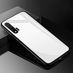 Silicone Frame Mirror Case Cover for Huawei Nova 6 5G White