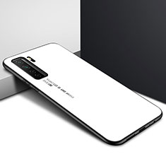 Silicone Frame Mirror Case Cover for Huawei Nova 7 SE 5G White