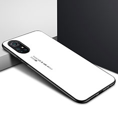 Silicone Frame Mirror Case Cover for Huawei Nova 8 5G White