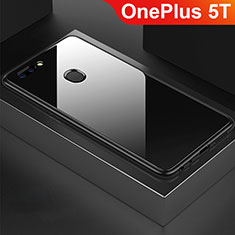 Silicone Frame Mirror Case Cover for OnePlus 5T A5010 Black