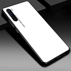 Silicone Frame Mirror Case Cover for OnePlus Nord White