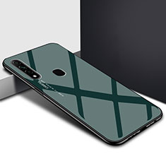 Silicone Frame Mirror Case Cover for Oppo A8 Green