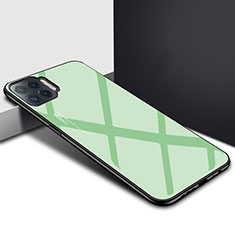 Silicone Frame Mirror Case Cover for Oppo F17 Pro Matcha Green