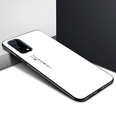 Silicone Frame Mirror Case Cover for Oppo K7x 5G White