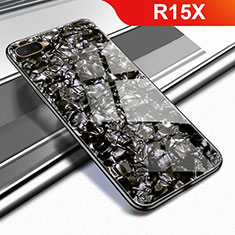 Silicone Frame Mirror Case Cover for Oppo R15X Black
