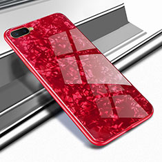 Silicone Frame Mirror Case Cover for Oppo R15X Red