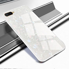 Silicone Frame Mirror Case Cover for Oppo R15X White