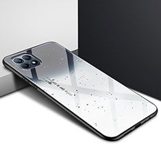 Silicone Frame Mirror Case Cover for Oppo Reno4 SE 5G Gray